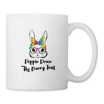 Poppin Down The Rabbit Trail Kaninchen Bandana - Mug - white - Right