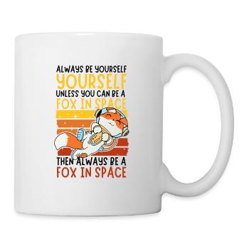 Soyez toujours vous-même - Astronaute Fox dans l’espace - Mug blanc - blanc - Droite