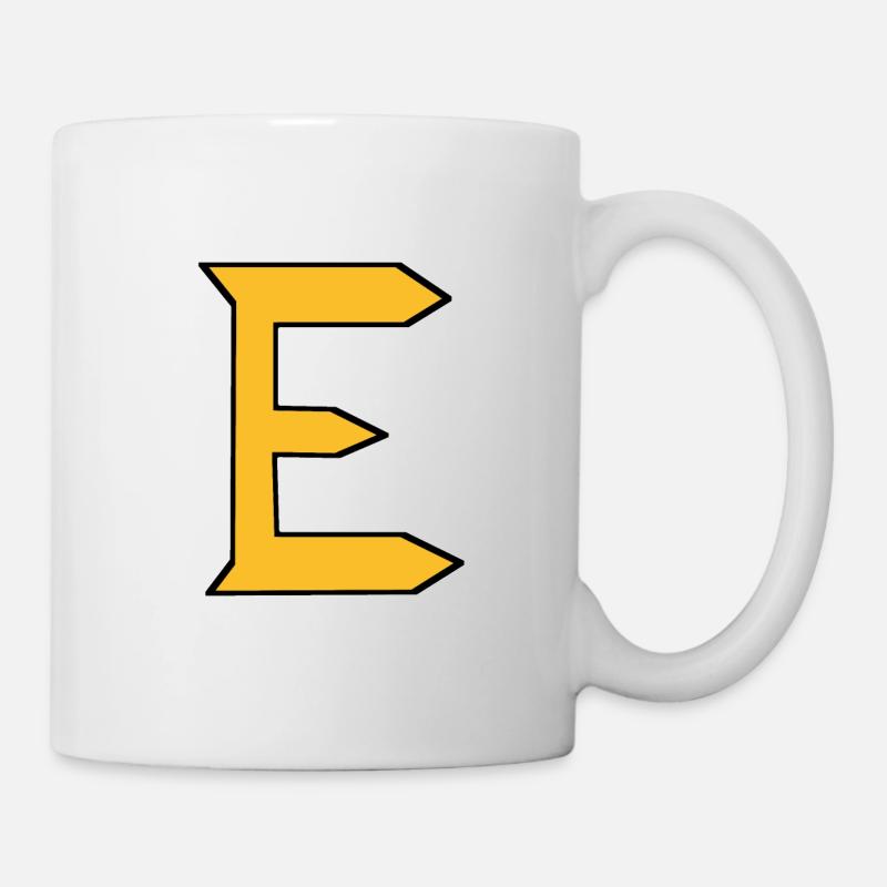 E - Juste une lettre! - par YoshiArt - Mug blanc - blanc