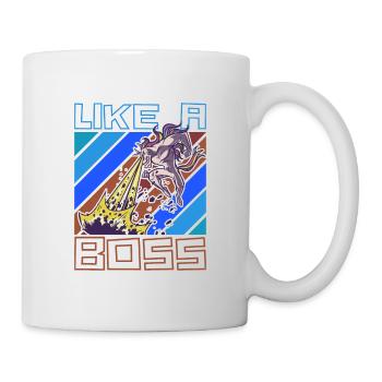 Like a Boss - Licorne Destructeur de Mondes Disant - Mug blanc - blanc - Droite
