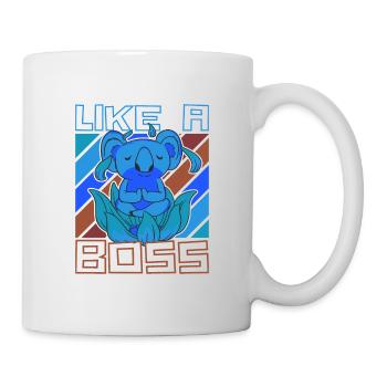 Like a Boss - Meditating Koala Bear Saying - Mug - white - Right