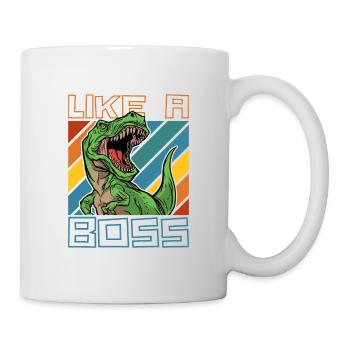 Comme un boss - Cool T-Rex Dinosaur Tyranno - Mug blanc - blanc - Droite