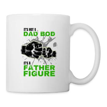 Papa Bod Fier Papa Disant avec Fist Bump - Mug blanc - blanc - Droite