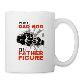 Dad Bod Proud Papa Saying with Fist Bump - Mug - white - Right