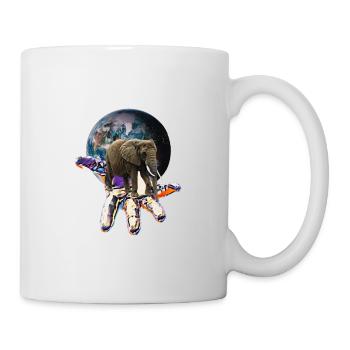 Éléphant - Mug blanc - blanc - Droite