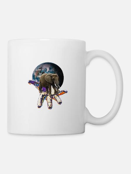 Elefant - Tasse - Weiß