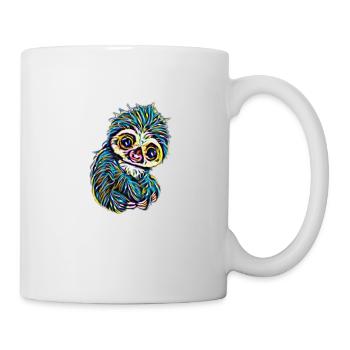 Faultier - Tasse - Weiß - Rechts