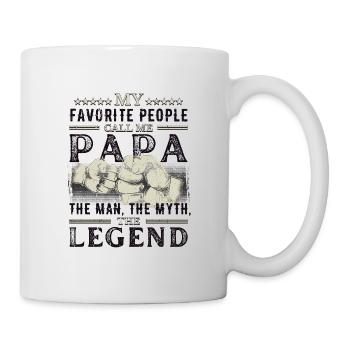 Papa - L’homme Le mythe La légende - Fist Bump - Mug blanc - blanc - Droite