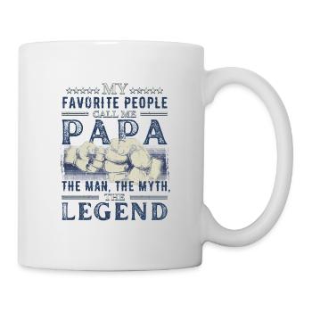 Papa - L’homme Le mythe La légende - Fist Bump - Mug blanc - blanc - Droite