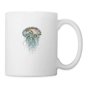 Qualle - Tasse - Weiß - Rechts