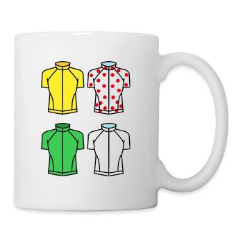 jersey the tour race cycling bike france - Mug - white - Right