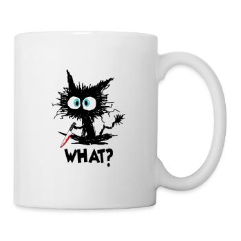 What Black Cat with Knife - Mug - white - Right