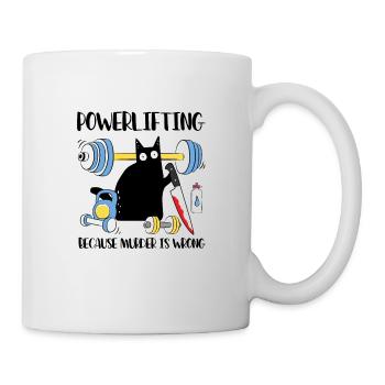 Dynamophilie parce que le meurtre est un mauvais chat - Mug blanc - blanc - Droite