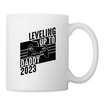 Niveau jusqu’à Père 2023 - Grossesse Bébé - Mug blanc - blanc - Droite
