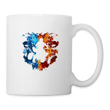 Quad Bike Rouge Bleu Feu Quad Bike Rider - Mug blanc - blanc - Droite