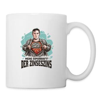 Super-héros - Superpouvoir Intérêt composé - Mindset - Argent - Mug blanc - blanc - Droite