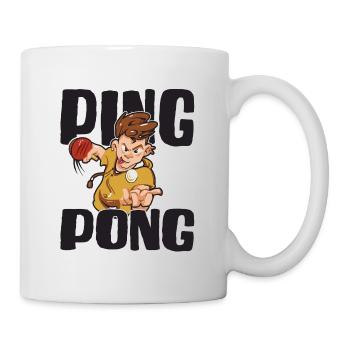 Tennis de table Ping-pong Tenue De tennis de table Joueur de tennis de table - Mug blanc - blanc - Droite