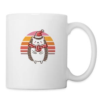 Igel Wheinachten - Tasse - Weiß - Rechts