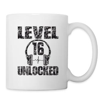 Level 16 Unlocked Birthday Gift 16 Years - Mug - white - Right