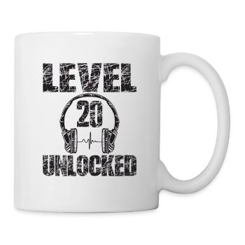 Level 20 Unlocked Birthday Gift 20 Years - Mug - white - Right