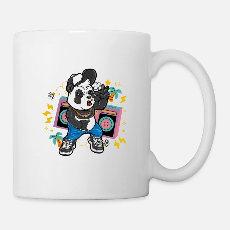 HipHop Panda - Mug blanc - blanc