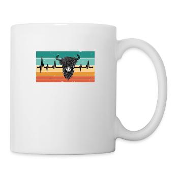 Battement de cœur Buffle - Mug blanc - blanc - Droite