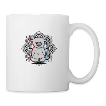 Pig Yoga - Mug - white - Right
