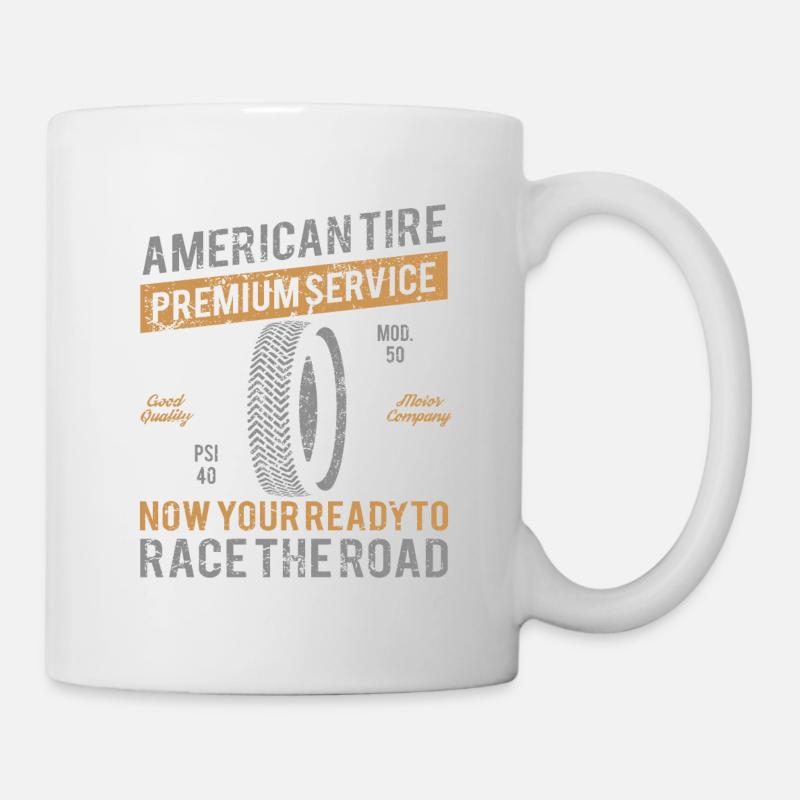 American Tire Distressed - Mug - white