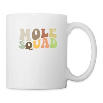 Relais de taupe coloré en blanc - Mug blanc - blanc - Droite