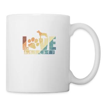 Love American Staffordshire Terrier - Mug - white - Right