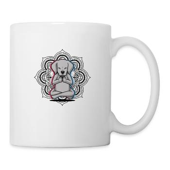 Labrador Yoga - Tasse - Weiß - Rechts