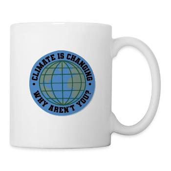 Le climat change Pourquoi ne l’êtes-vous pas - Changement climatique - Mug blanc - blanc - Droite