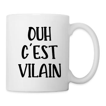 ouh c'est vilain - Mug blanc - blanc - Droite