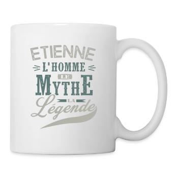 Etienne l homme le mythe la légende humour prénom - Mug blanc - blanc - Droite