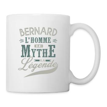 Bernard l homme le mythe la légende humour prénom - Mug blanc - blanc - Droite