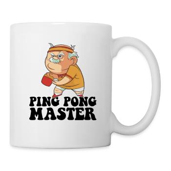 Ping Pong Master Outfit Grandpa Table Tennis Player - Mug - white - Right