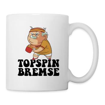 Topspin Frein Grand-père Joueur de tennis de table Tennis de table - Mug blanc - blanc - Droite