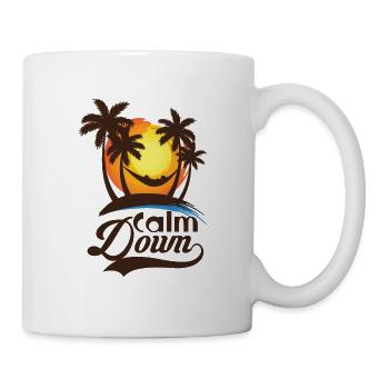 Relaxation and relaxation. Just Calm Down - Mug - white - Right