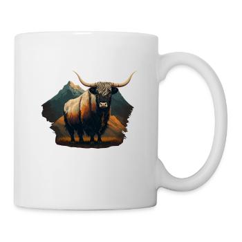 Yak Kuh - Tasse - Weiß - Rechts