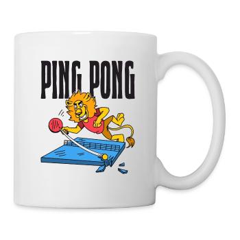Ping Pong Lion Table Tennis Lion Outfit - Mug blanc - blanc - Droite