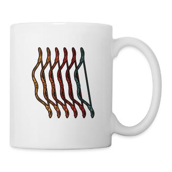 Broyage en blanc rétro - Mug blanc - blanc - Droite