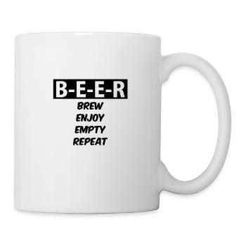 Internationaler Tag des Bieres Biertrinker - Tasse - Weiß - Rechts