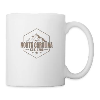 North Carolina Est.1789 USA America - Mug - white - Right