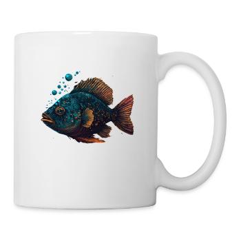Cool Fish Illustration - Tasse - Weiß - Rechts
