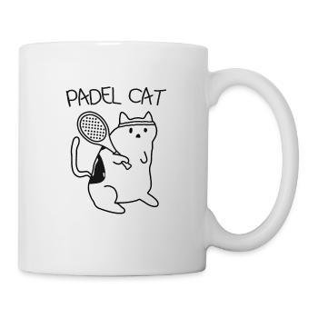 Padel player cat Padel tennis padel - Mug - white - Right