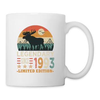 1993 legendary anniversaire 30 ans - Mug blanc - blanc - Droite