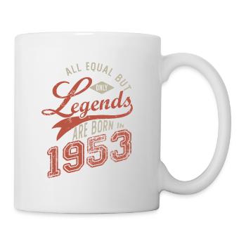 Legends are born in 1953 anniversary 70 years - Mug - white - Right