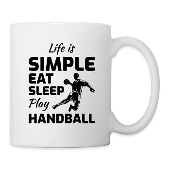 Handballspieler Sport Team Handballer - Tasse - Weiß - Rechts