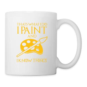 Peintre et vernisseur, le métier le meilleur et le plus ennuyeux - Mug blanc - blanc - Droite