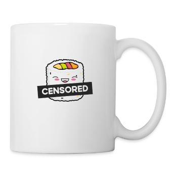 Lustige Zensierte Maki-rolle - Tasse - Weiß - Rechts